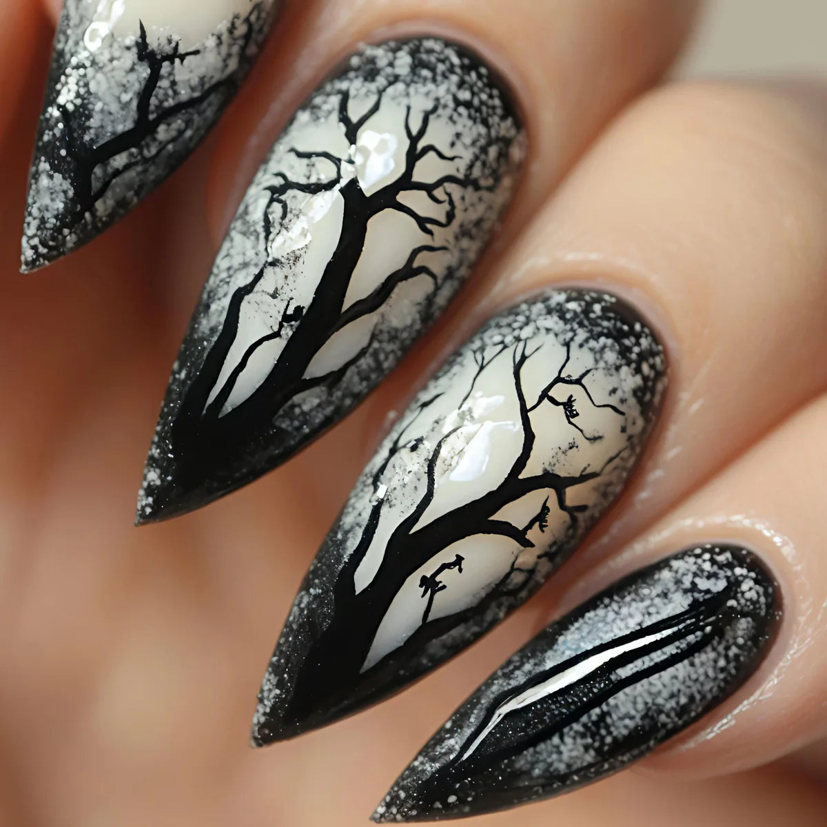 24pcs/set Medium fake nails for