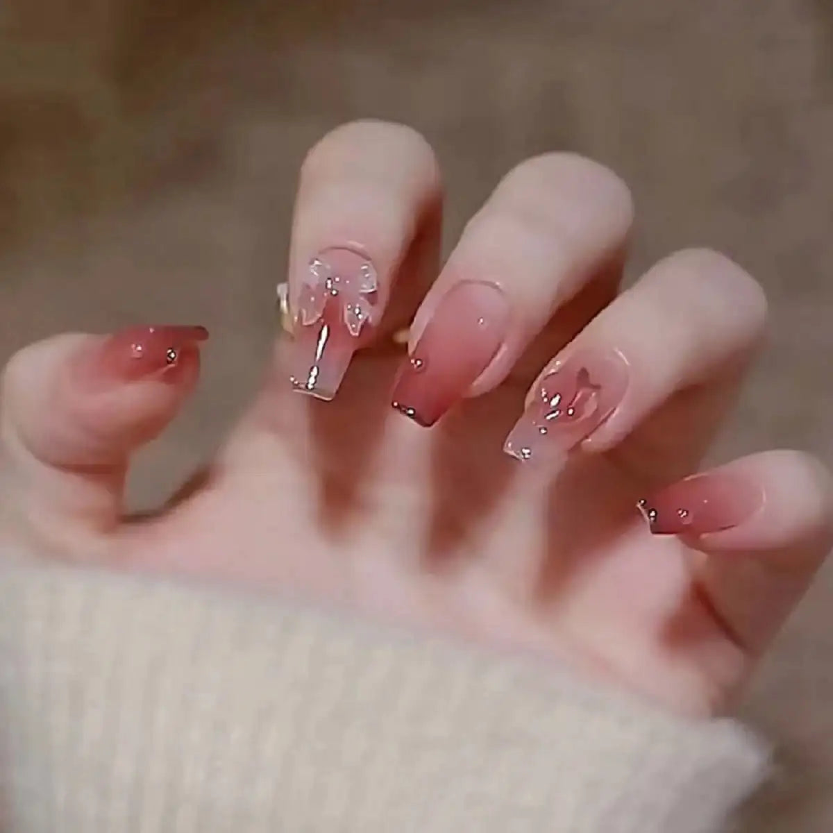 24PCS/1 BOX Gradient Patch  Fake Nail