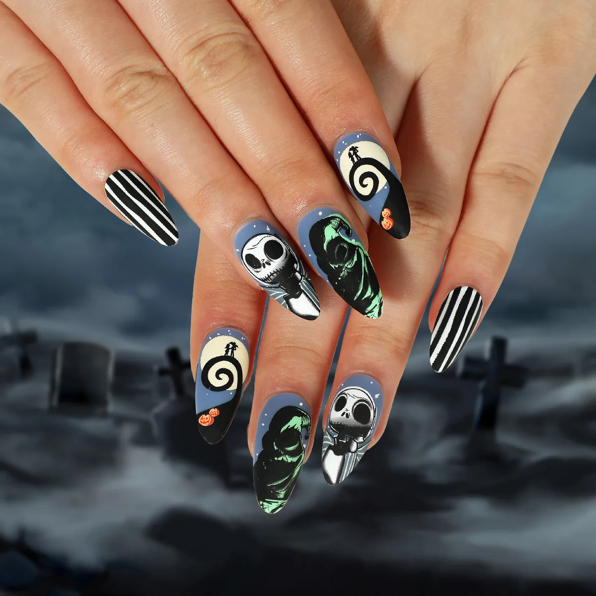24pcsHalloween Fake Nails