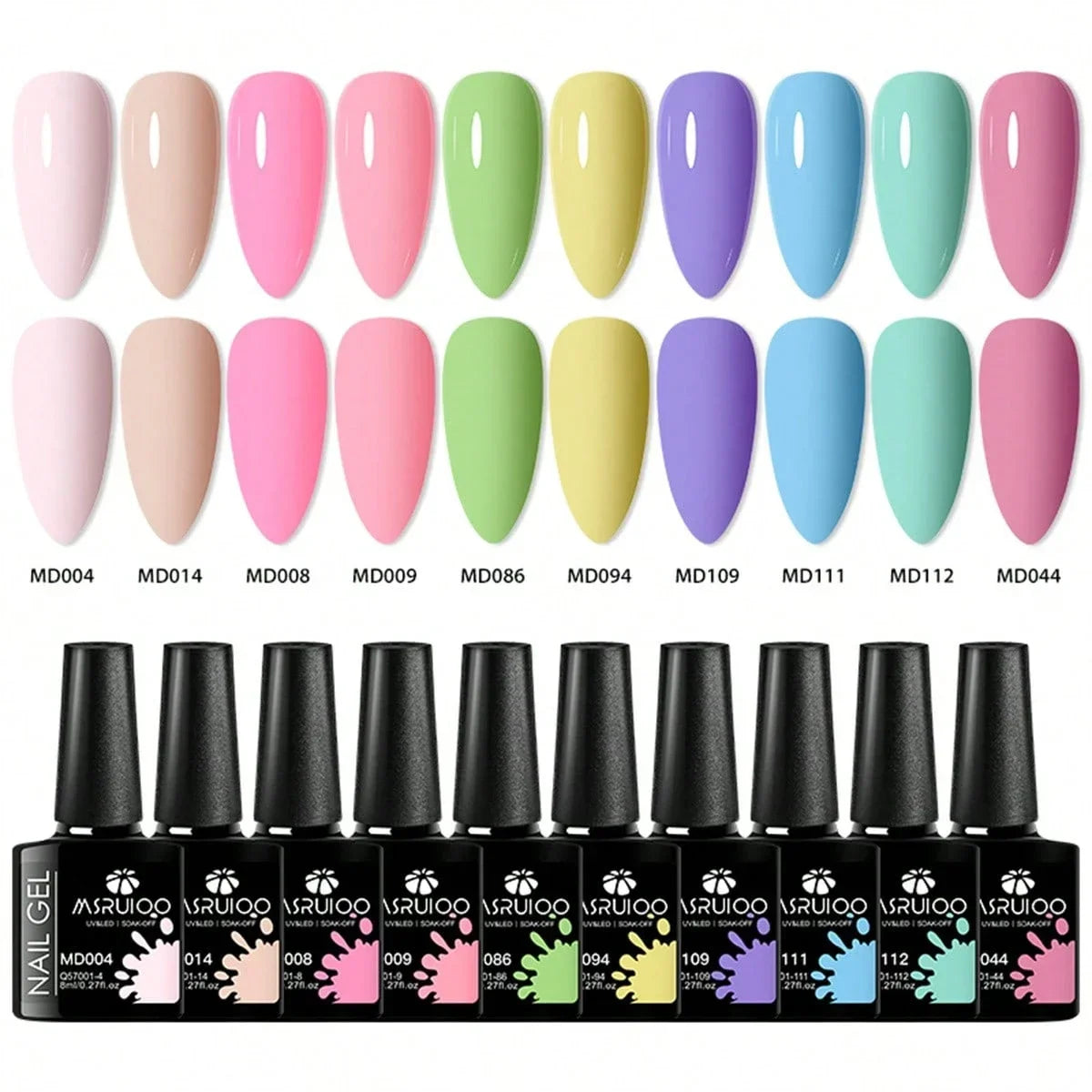 10pc Nail Gel Polish Set professional manicure tools set