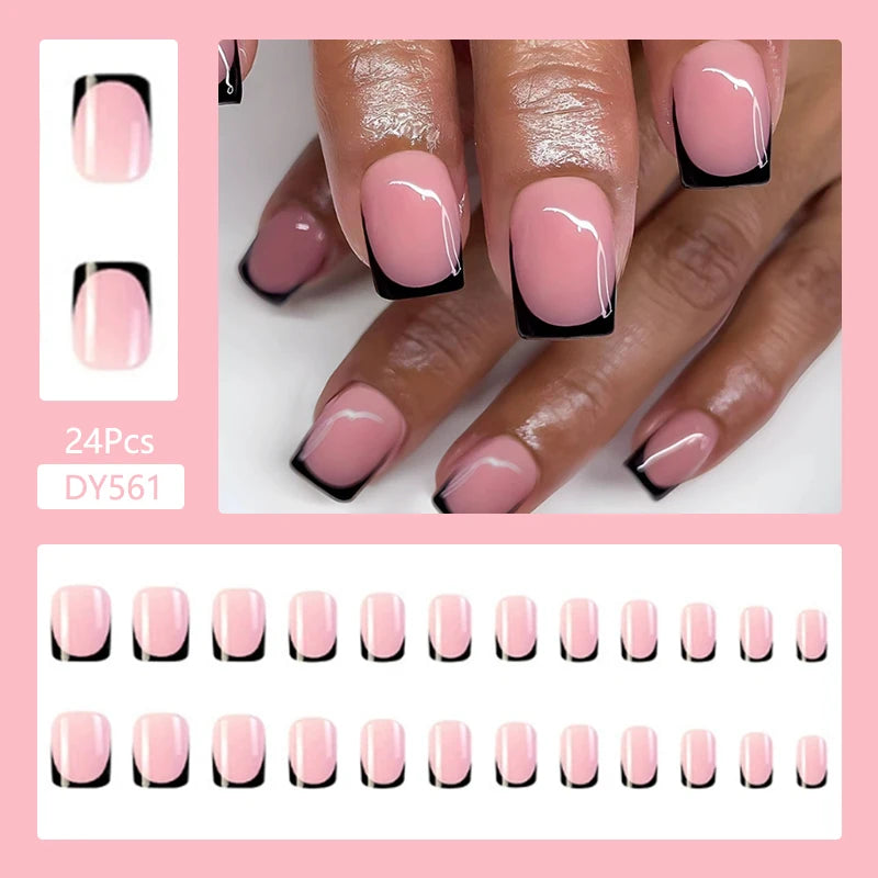 24Pcs/Set Cute and Playful Wearing False Nails
