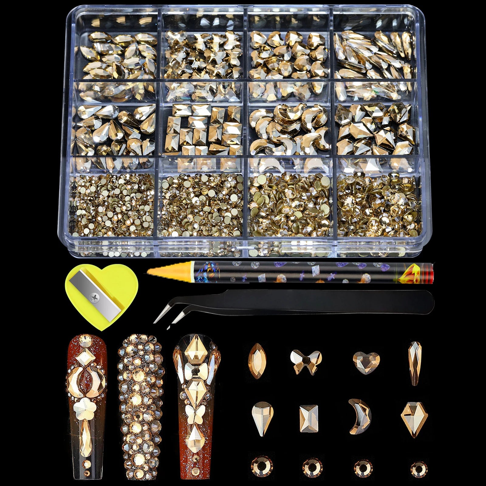 3D Multi-shape Luxury Nail
