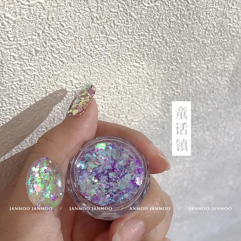 1Box Chameleon Nail Flakes Net2-3g