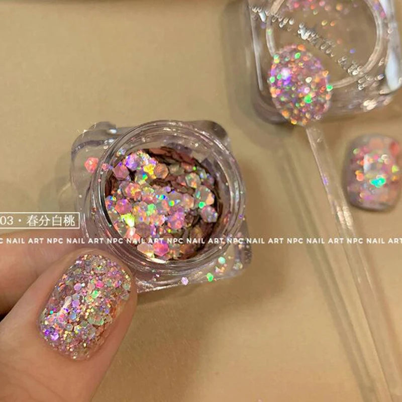 1Box Chameleon Nail Flakes Net2-3g