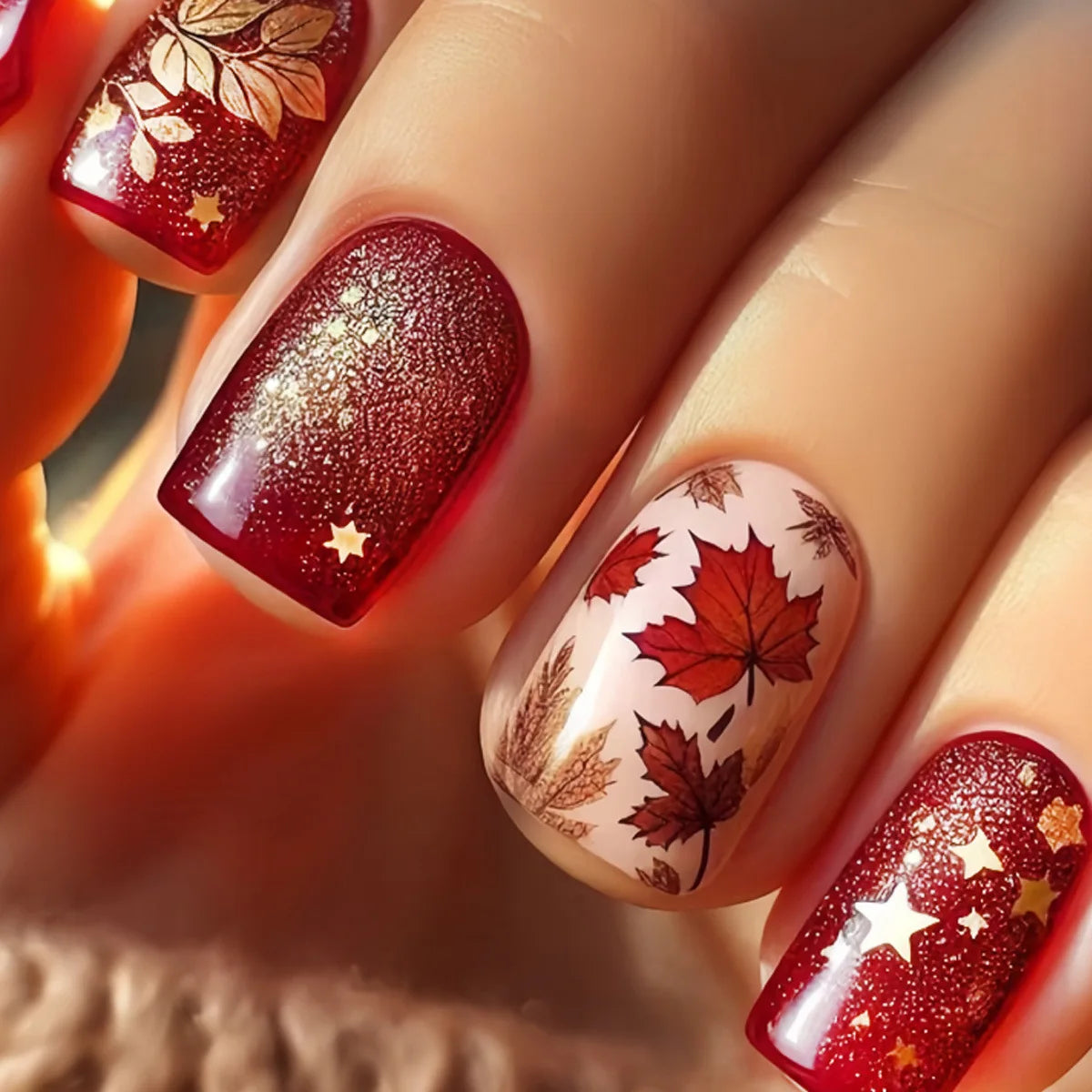 24pcsShort Medium long fake nails