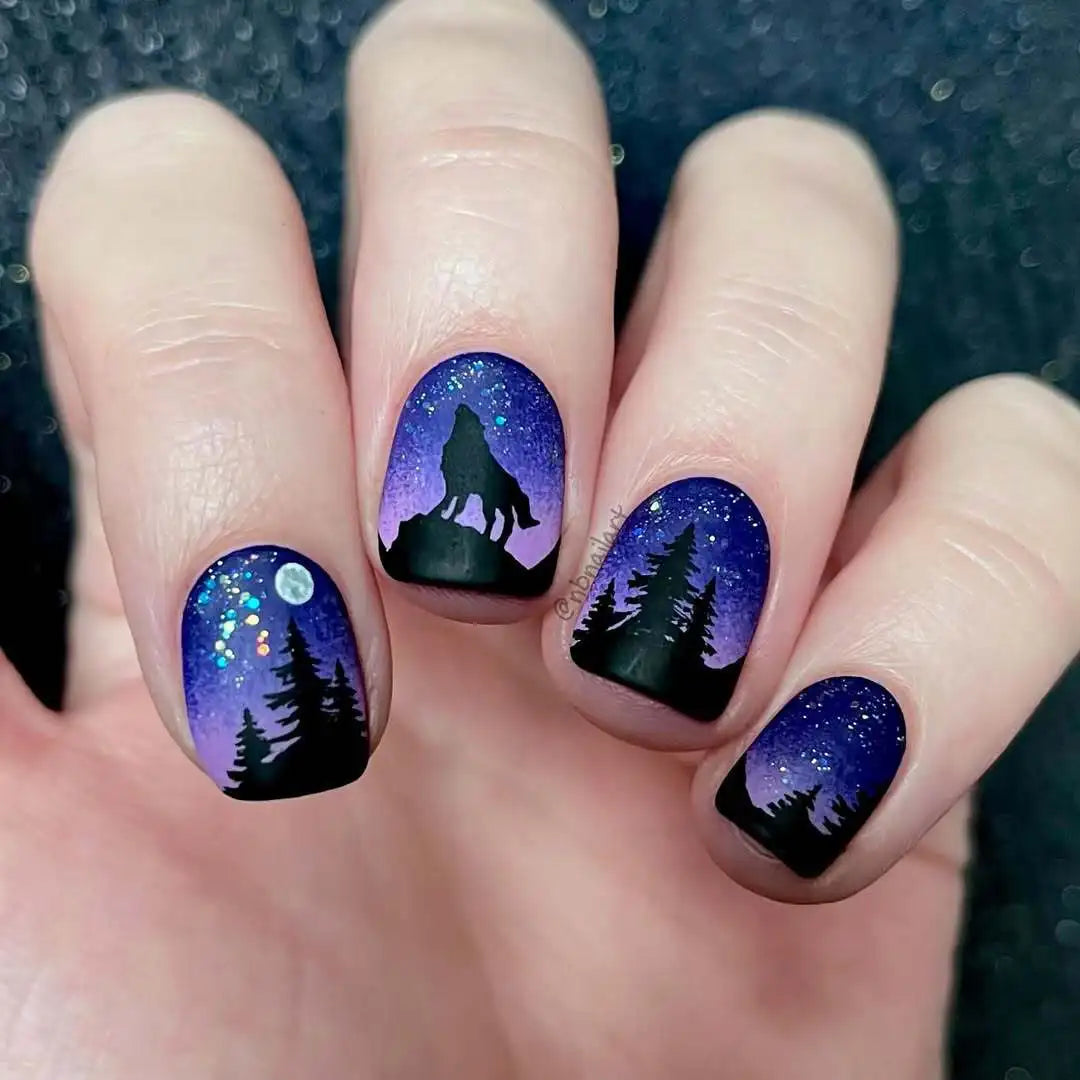 24pcs2025 New Halloween Press on Nails
