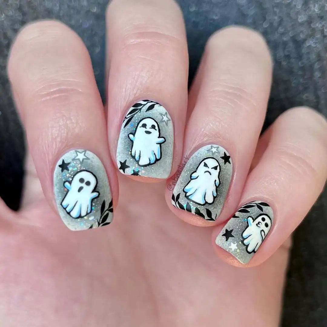 24pcs2025 New Halloween Press on Nails