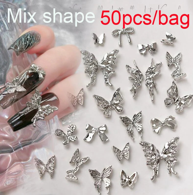 50Pcs 3D Mixed Random Luxury Nail