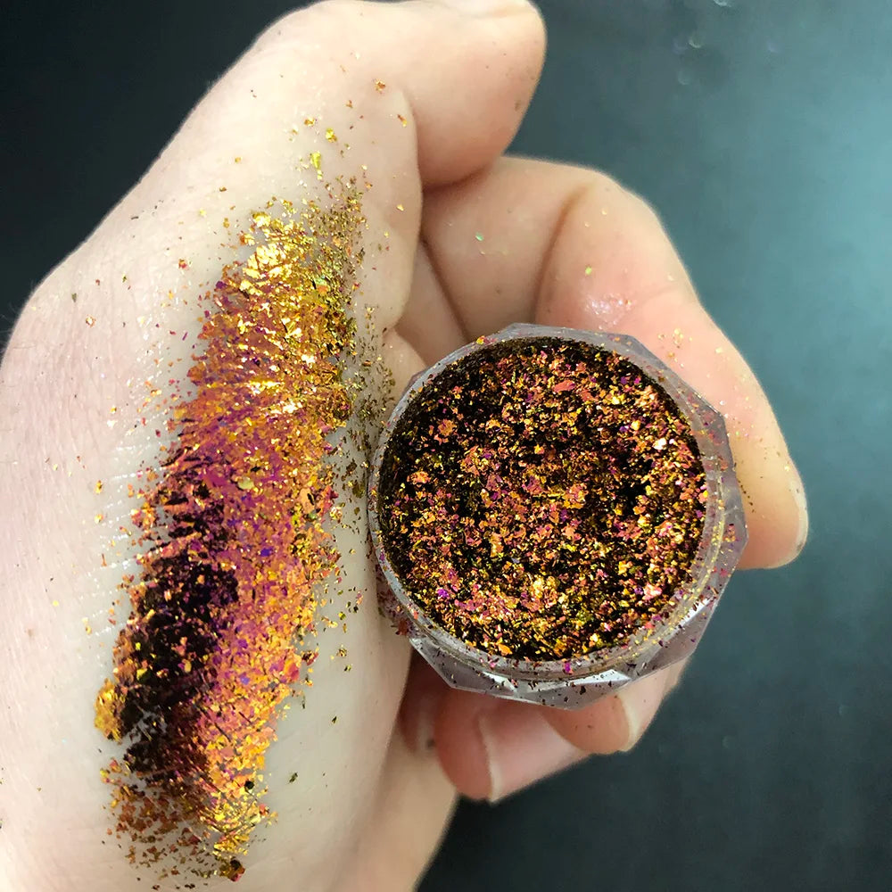 1Box Chameleon Nail Flakes Net2-3g