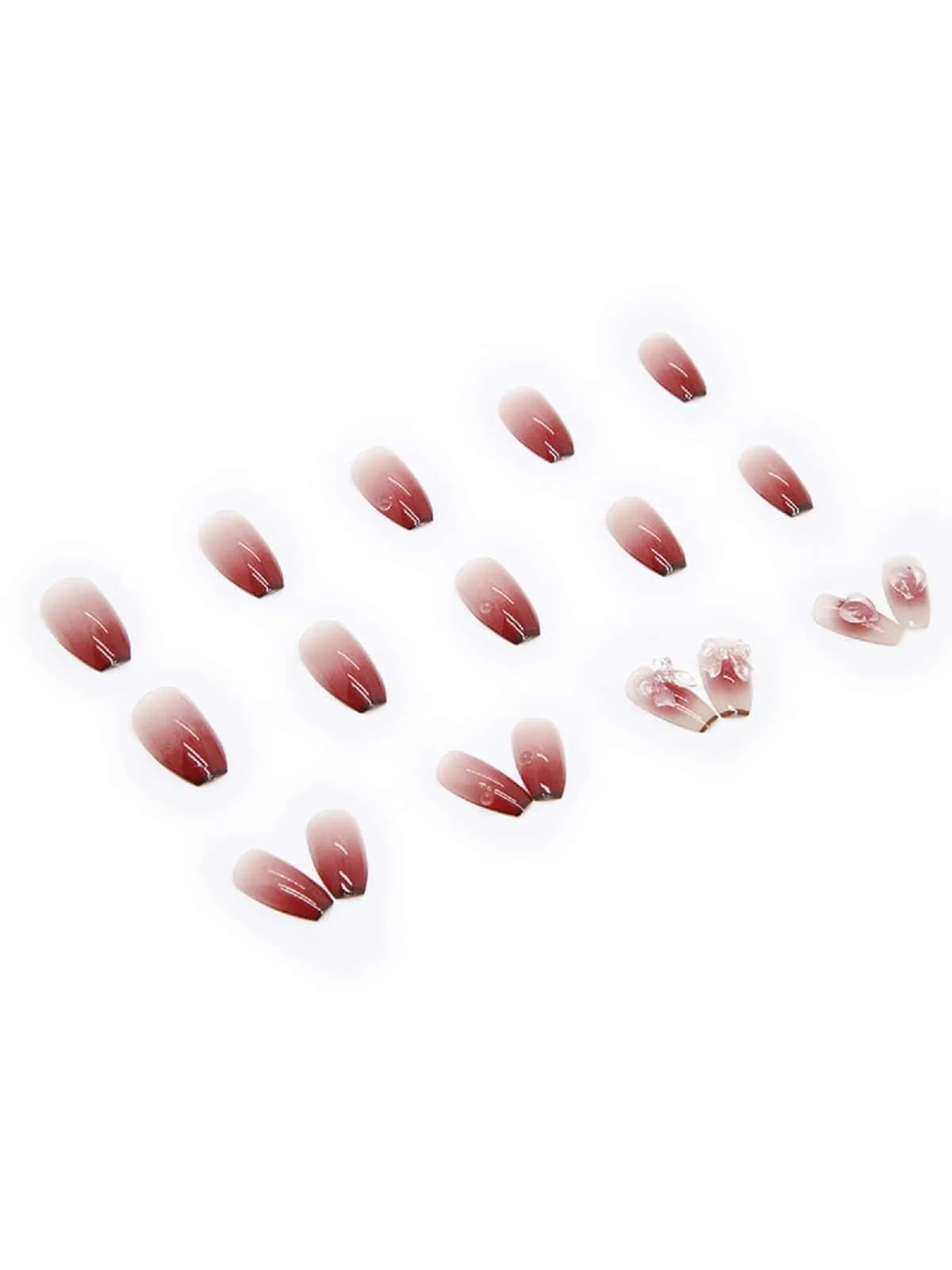 24PCS/1 BOX Gradient Patch  Fake Nail