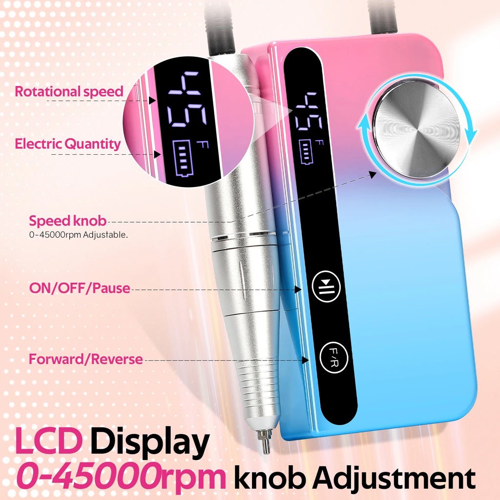 45000RPM Nail Drill Machine