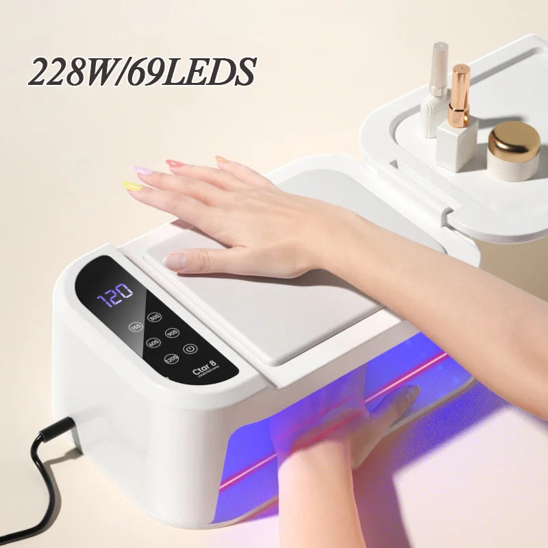 350W Nail Dryer Lamp For Machine With Hand Pillow Wear Nail
