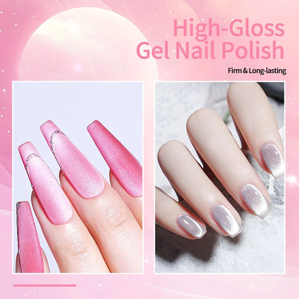 6PCS Long-lasting Magic Magnetic Cat-Eye Nail Gel Set