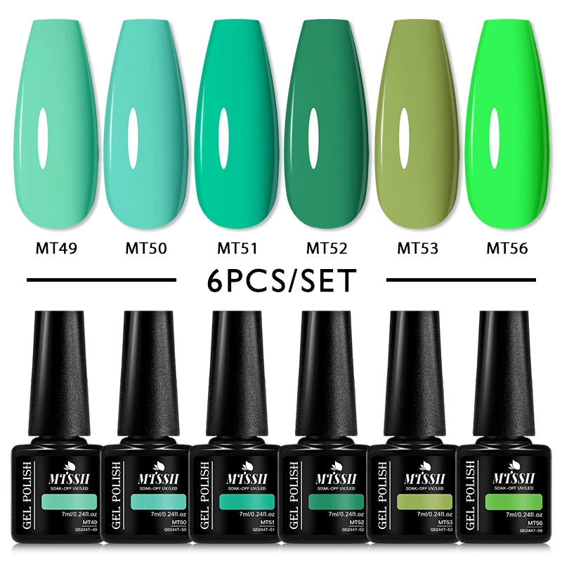 6Pcs Gel Nail Polish Set for Nails