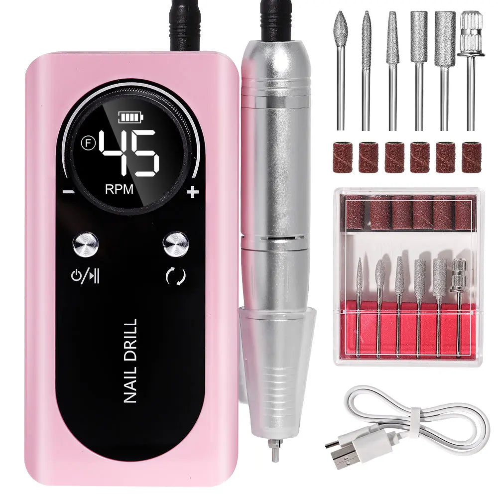 Rechargeable Nail Drill Machine with LCD