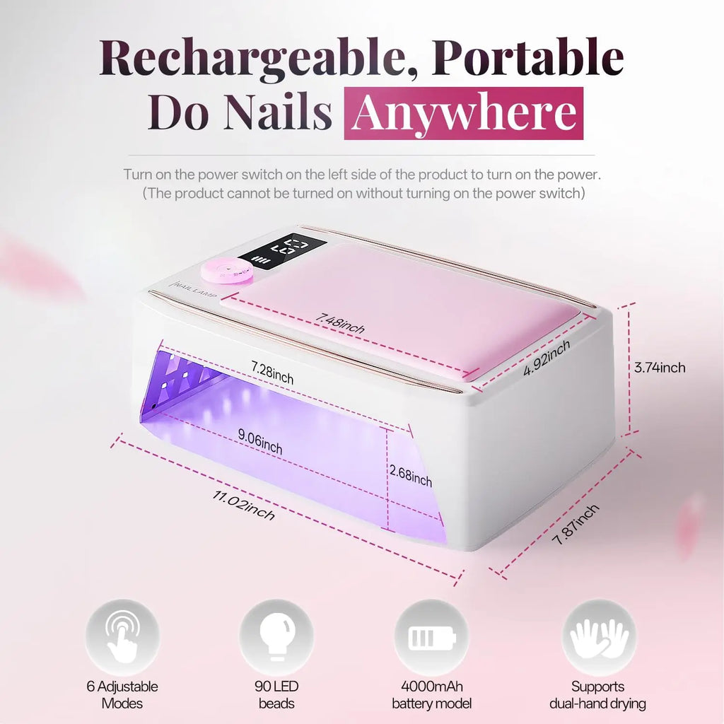 2025 New Powerful Nail Art Lamp Hand Pillow Light