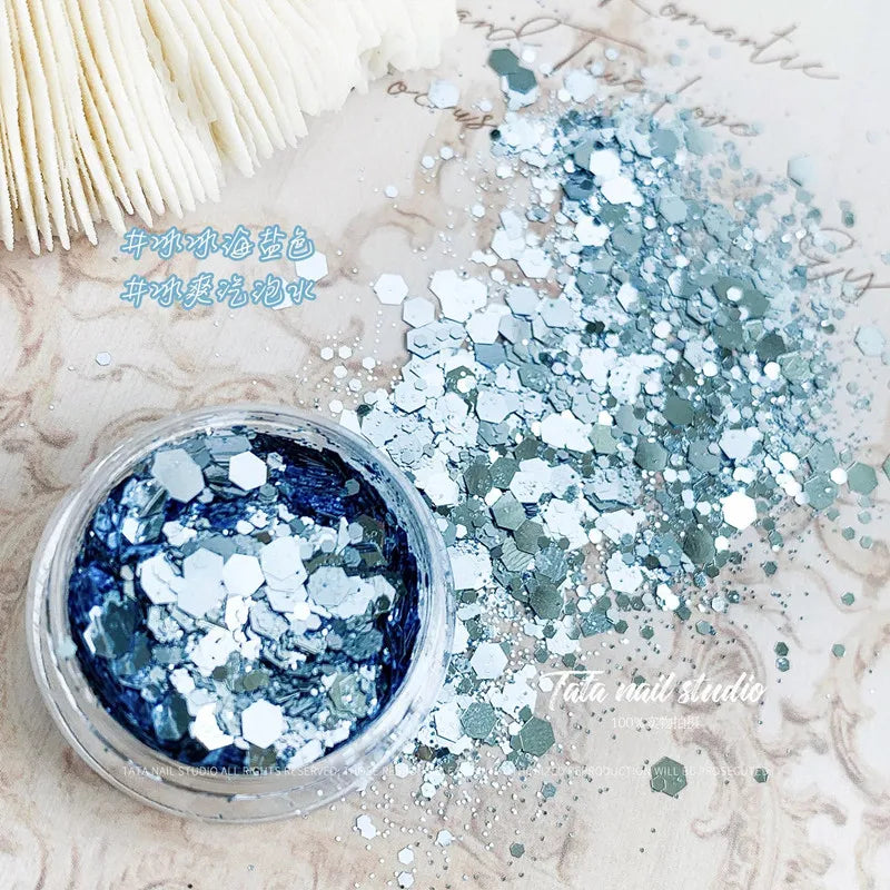 1Box Chameleon Nail Flakes Net2-3g