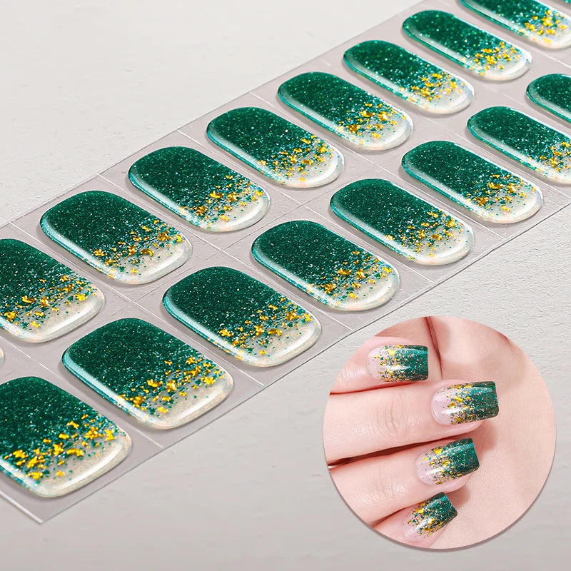 Glitter Cat Eyes UV-Free Gel Nail Sticker