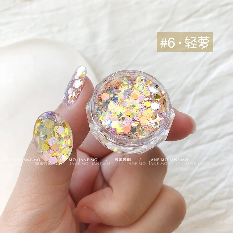 1Box Chameleon Nail Flakes Net2-3g