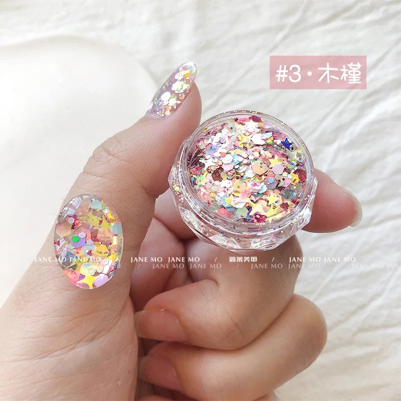 1Box Chameleon Nail Flakes Net2-3g