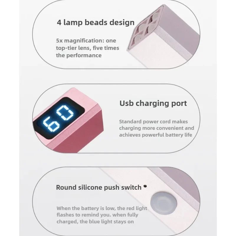 3Colors Portable Handheld Nail Lamp