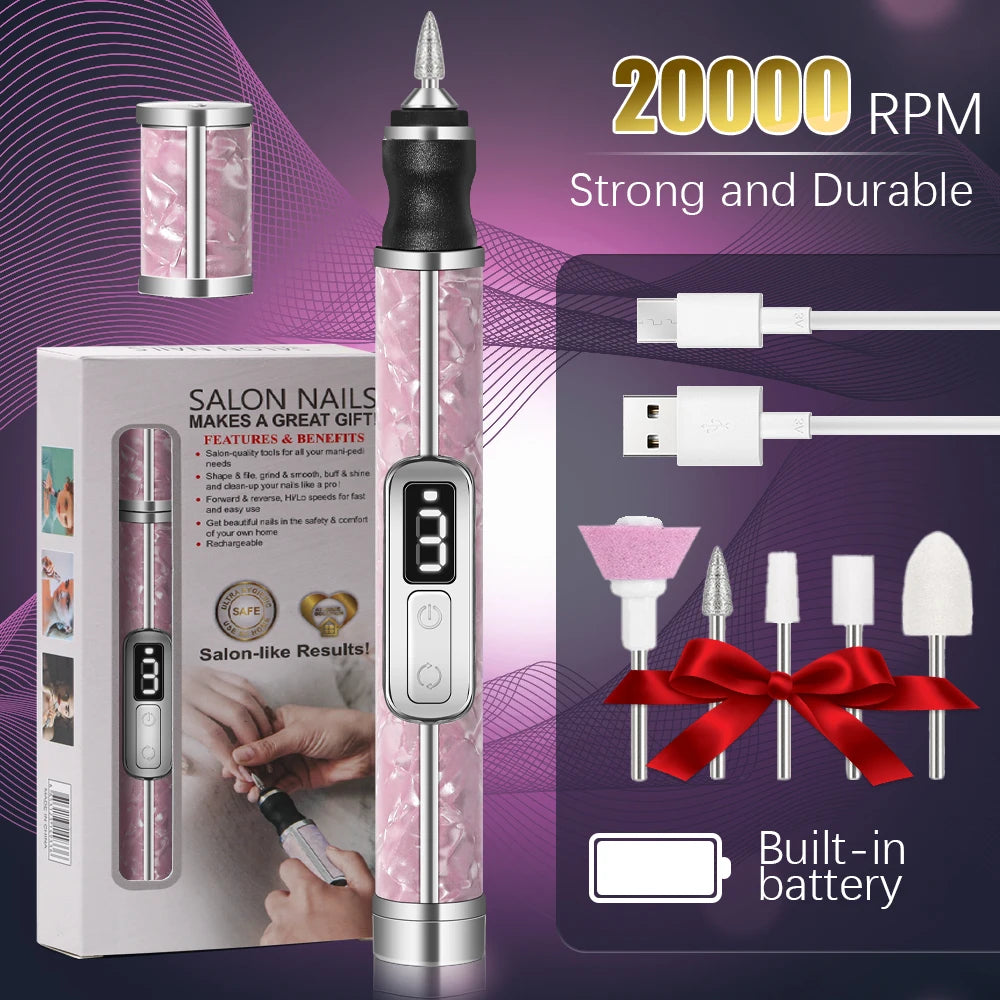 Electric Nail Drill Set Portable