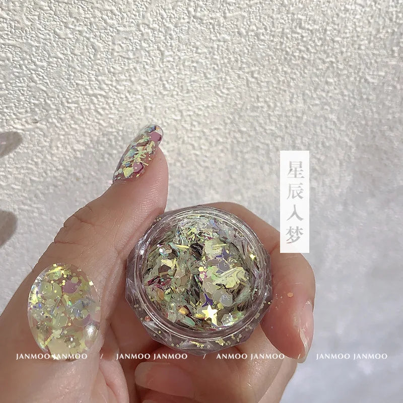 1Box Chameleon Nail Flakes Net2-3g