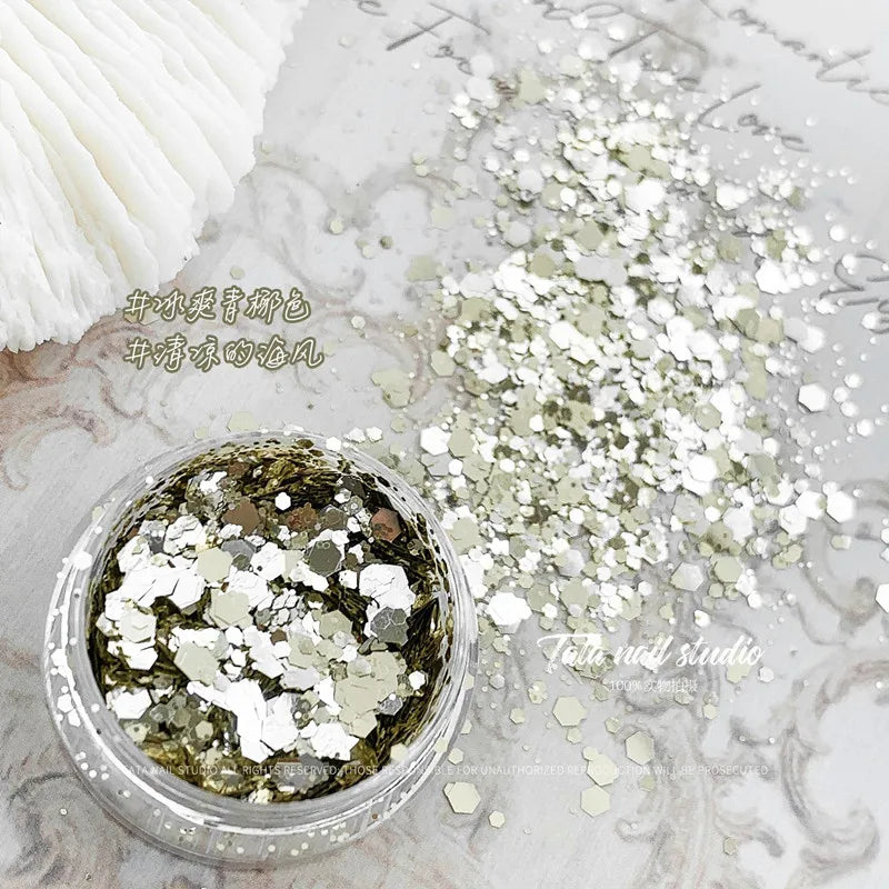 1Box Chameleon Nail Flakes Net2-3g