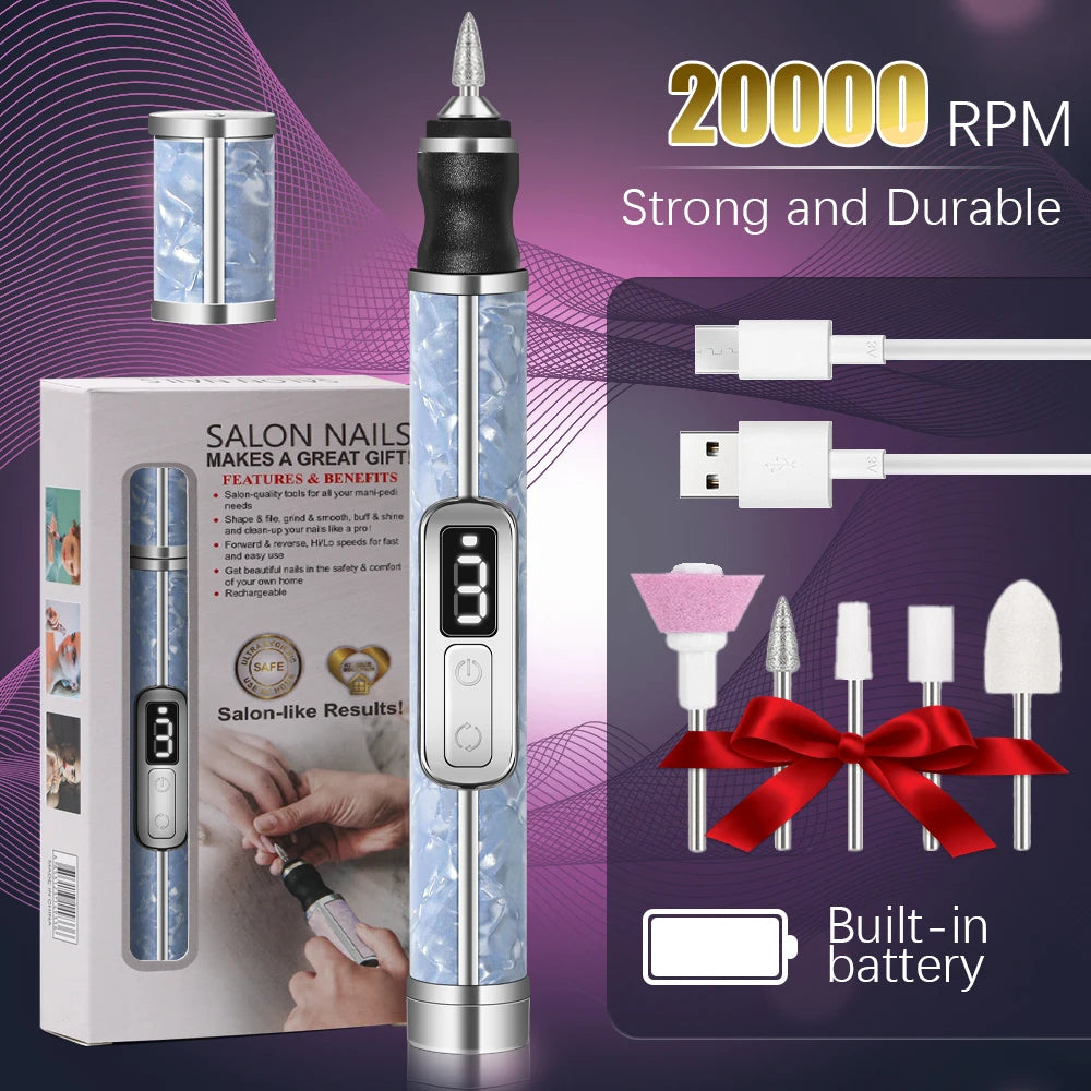 Electric Nail Drill Set Portable