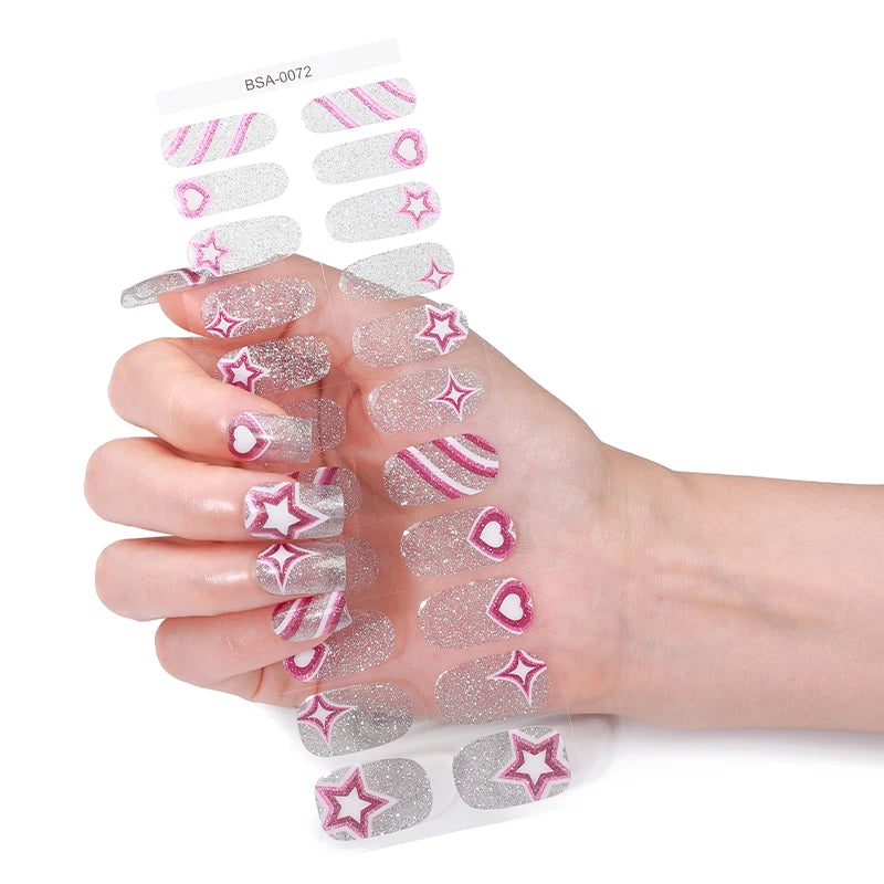 22Tips Glitter UV-Free Gel Nail Sticker