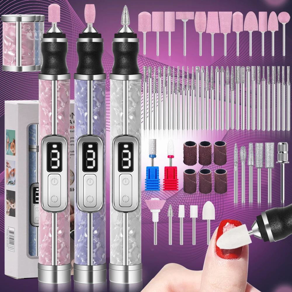 Electric Nail Drill Set Portable