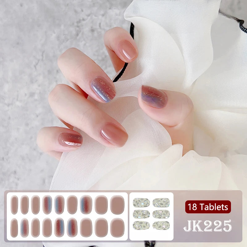 24Tips/Sheet Multicolor UV Semi-Cured Gel Nail Patch