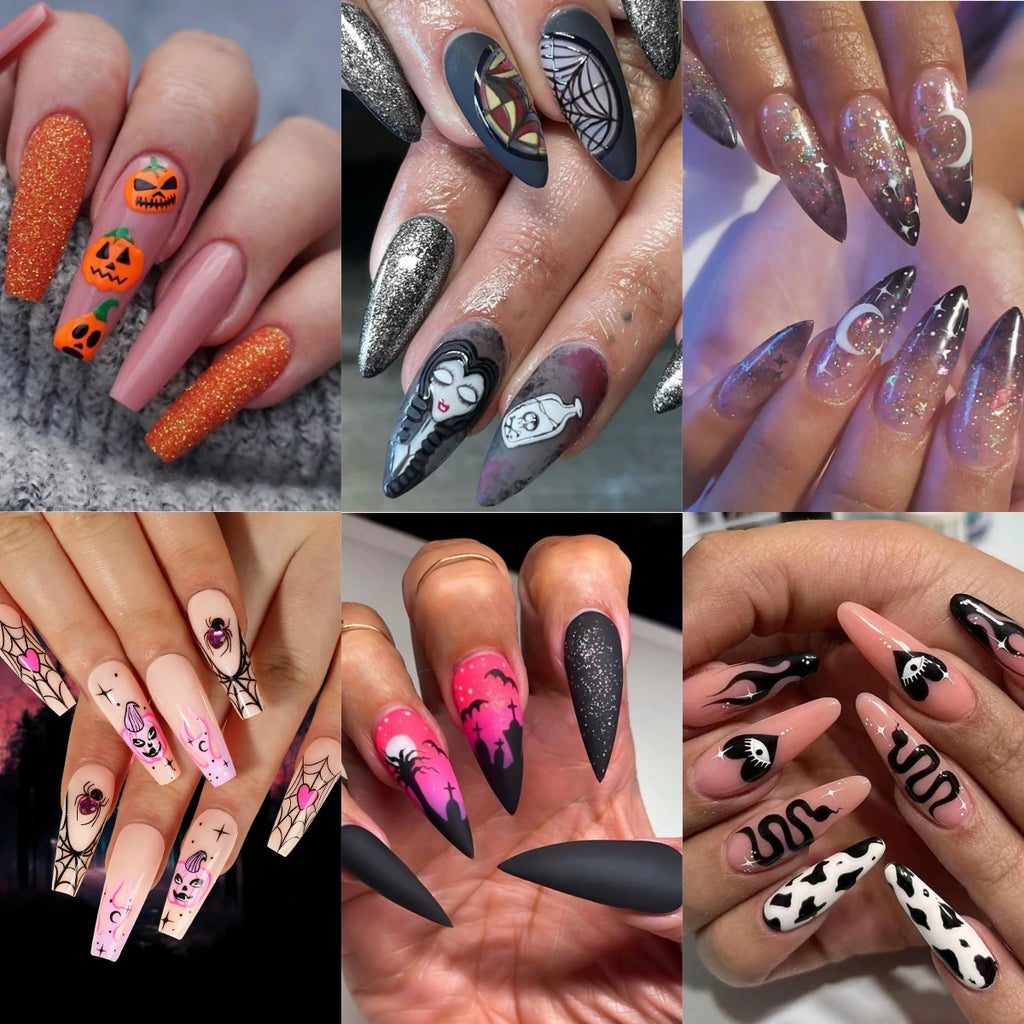 24pcsHalloween Fake Nails