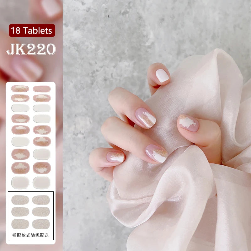 24Tips/Sheet Multicolor UV Semi-Cured Gel Nail Patch