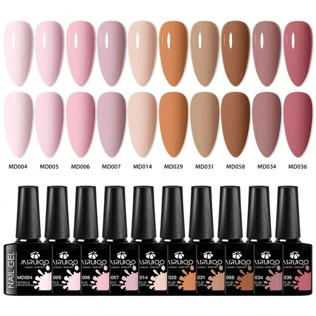 10pc Nail Gel Polish Set professional manicure tools set
