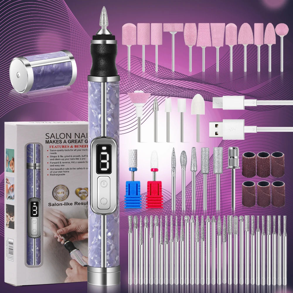 Electric Nail Drill Set Portable