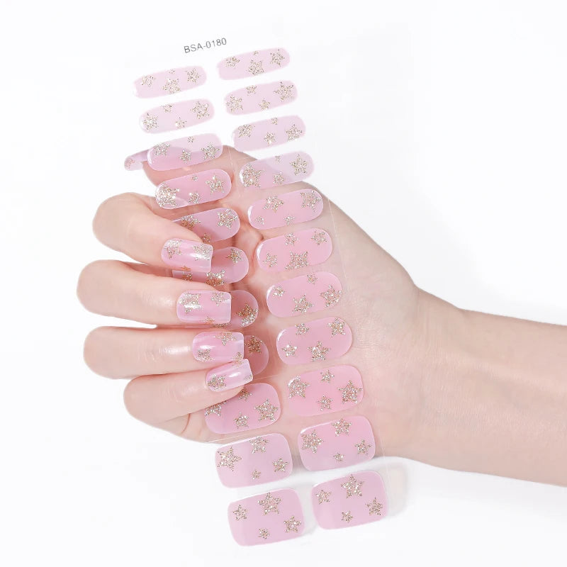 22Tips Glitter UV-Free Gel Nail Sticker