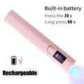 Mini Nail Dryer Lamp With Battery UV LED Nail