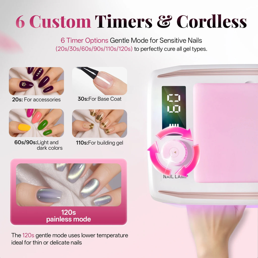 2025 New Powerful Nail Art Lamp Hand Pillow Light