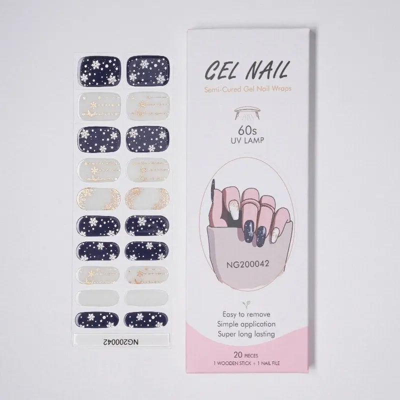 Semi-Cured Gel Nail Stickers Simple