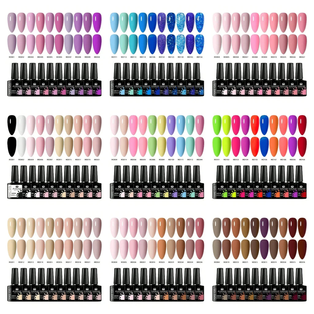 10pc Nail Gel Polish Set professional manicure tools set