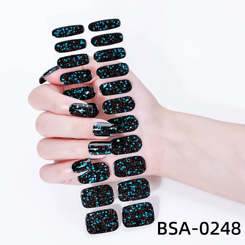 Glitter Cat Eyes UV-Free Gel Nail Sticker