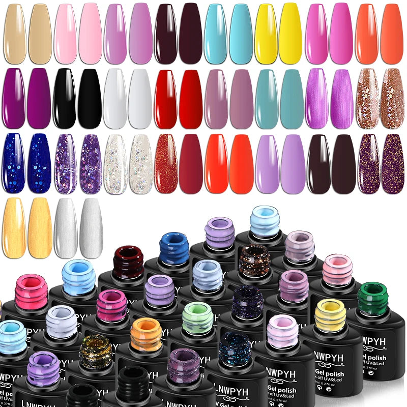 UV Led Gel Varnish Soak Off Nail Top Coat Kit