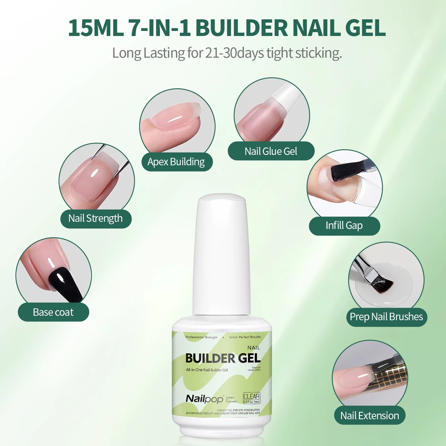 Nailpop 15ml Builder Gel Nail