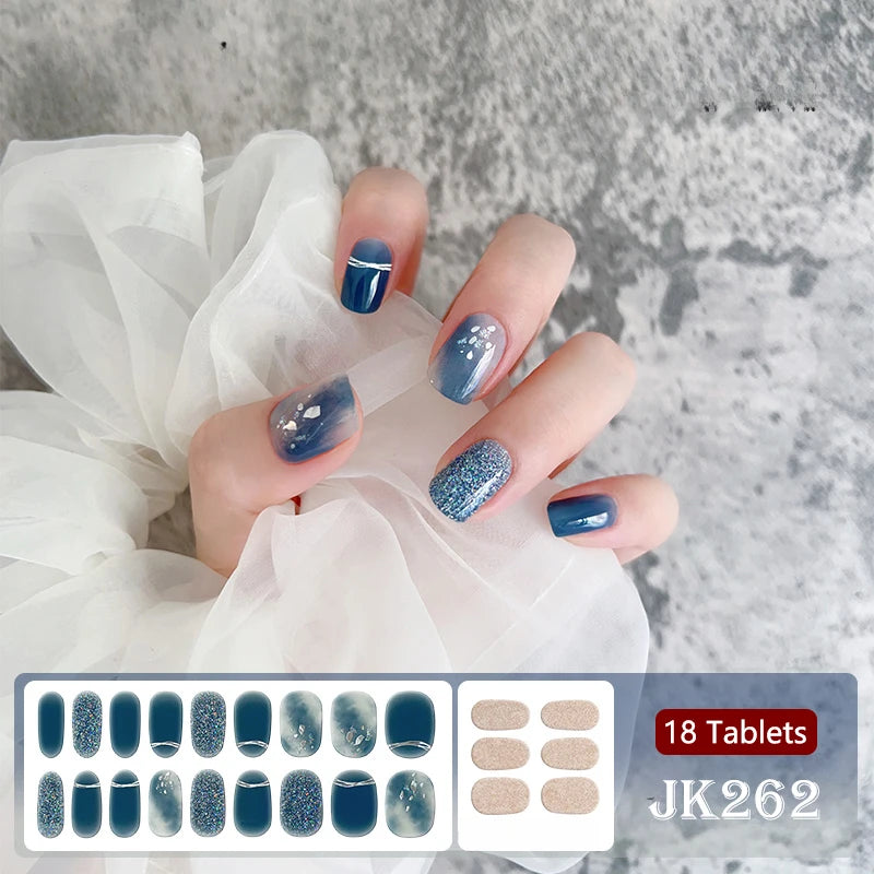 24Tips/Sheet Multicolor UV Semi-Cured Gel Nail Patch