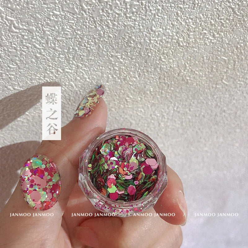 1Box Chameleon Nail Flakes Net2-3g
