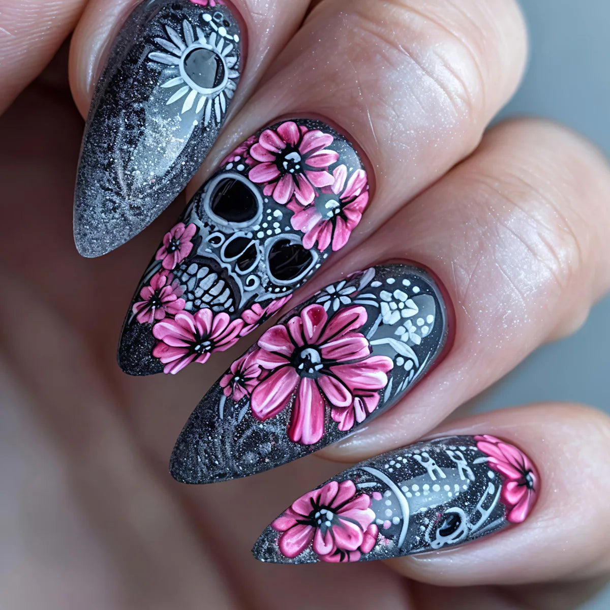 24pcs/set Medium fake nails for