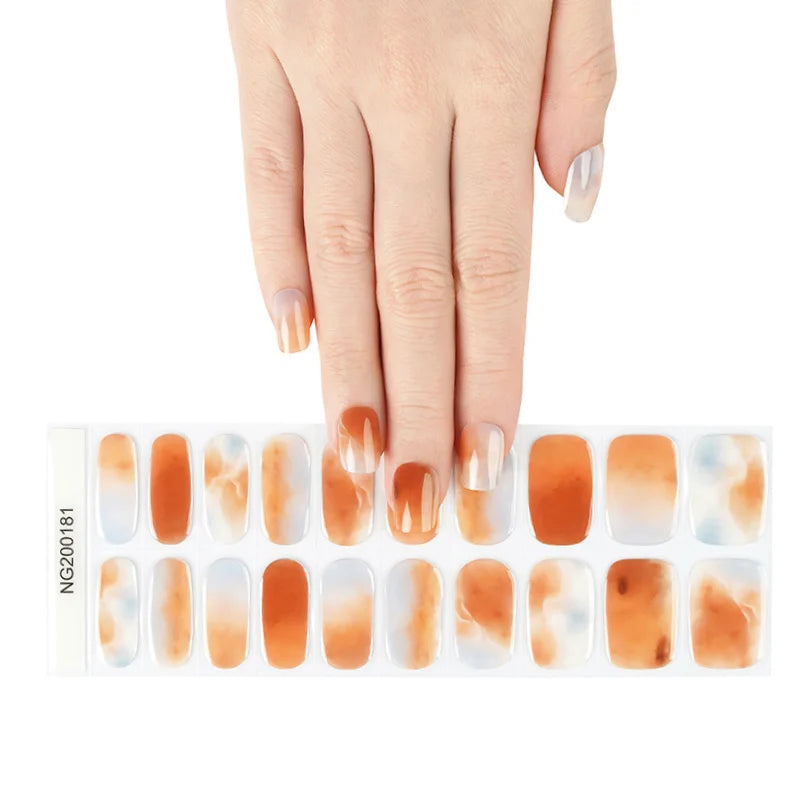 Semi-Cured Gel Nail Stickers Simple