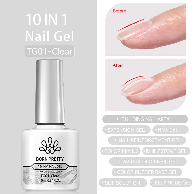 6 IN 1 Nail Glue Gel for Acrylic Nails