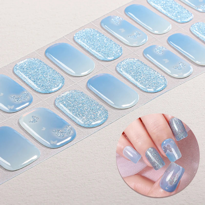 Glitter Cat Eyes UV-Free Gel Nail Sticker